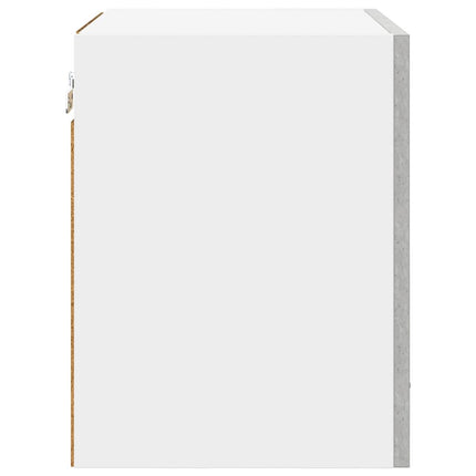 Hængeskab Beton grå og hvid 40 x 31 x 40 cm Konstrueret træ