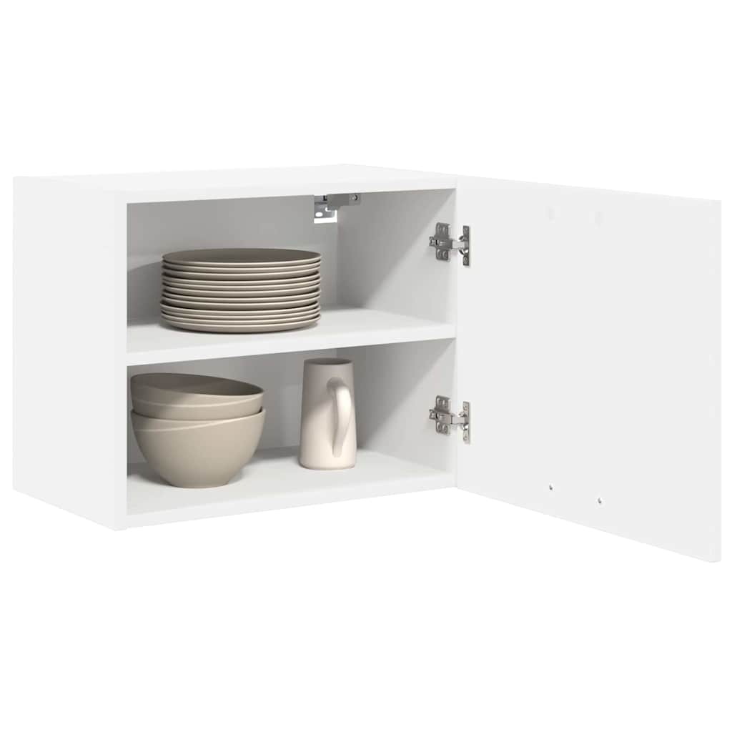 Hængeskab med dør 2 pcs Hvid 50 x 31 x 40 cm Konstrueret træ