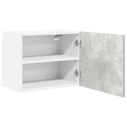 Hængeskab Beton grå og hvid 50 x 31 x 40 cm Konstrueret træ