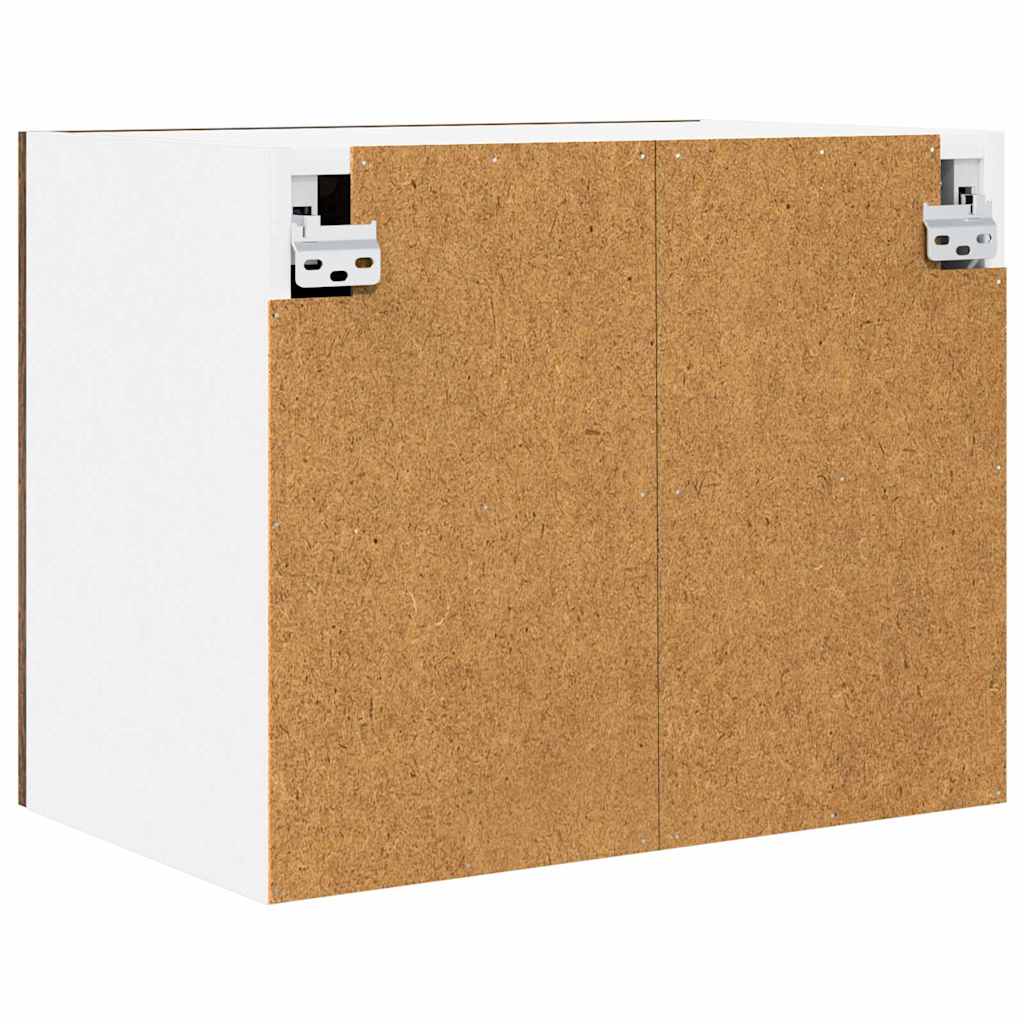 Hængeskab Røget Eg og Hvid 50 x 31 x 40 cm Konstrueret træ