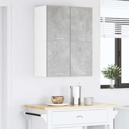 Hængeskab Beton grå og hvid 60 x 31 x 40 cm Konstrueret træ