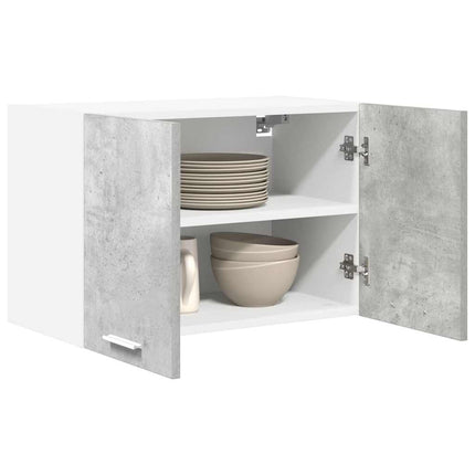 Hængeskab Beton grå og hvid 60 x 31 x 40 cm Konstrueret træ