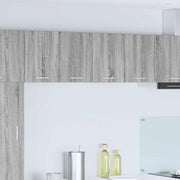 Hængeskab med dør 2 pcs Grå Sonoma og Hvid 60 x 31 x 40 cm