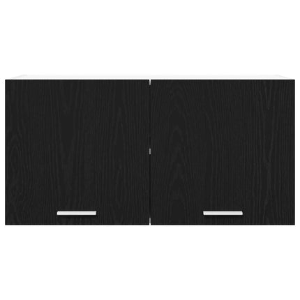 Hængeskab Sort eg 80 x 31 x 40 cm Konstrueret træ