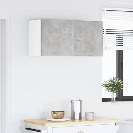 Hængeskab Beton Grå 80 x 31 x 40 cm Konstrueret træ