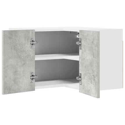 Hængeskab Beton grå og hvid 57 x 57 x 40 cm Konstrueret træ