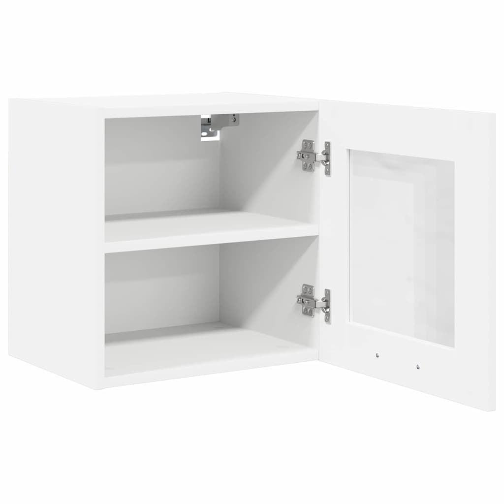 Hængeskab med dør 2 pcs Hvid 40 x 31 x 40 cm Konstrueret træ