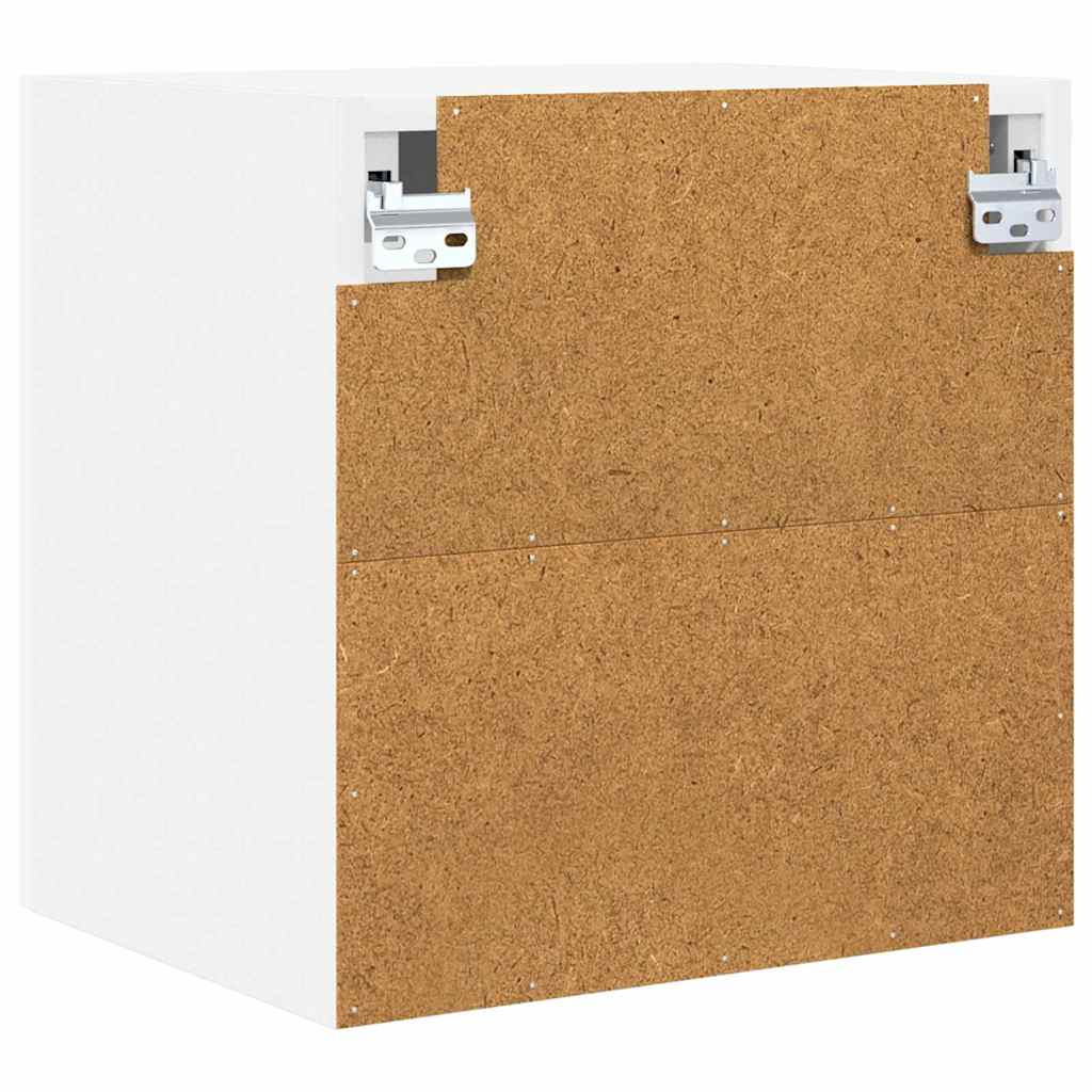 Hængeskab med dør 2 pcs Hvid 40 x 31 x 40 cm Konstrueret træ
