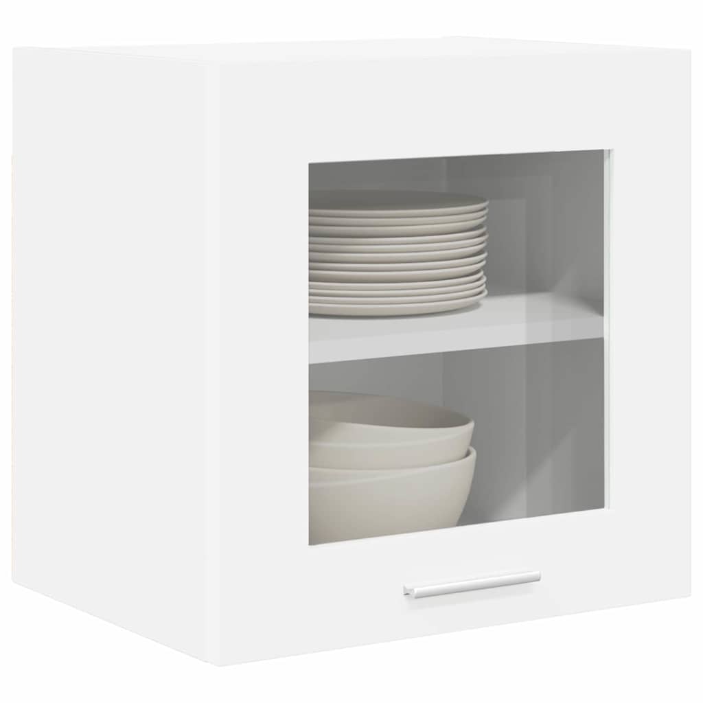 Hængeskab med dør 2 pcs Hvid 40 x 31 x 40 cm Konstrueret træ