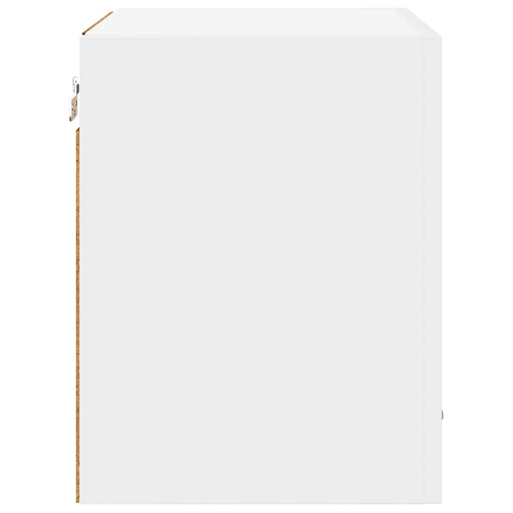 Hængeskab med dør 2 pcs Hvid 40 x 31 x 40 cm Konstrueret træ