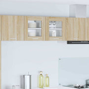 Hængeskab 2 pcs Sonoma eg 40 x 31 x 40 cm Konstrueret træ