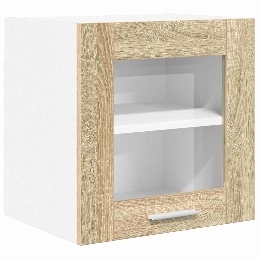 Hængeskab 2 pcs Sonoma eg 40 x 31 x 40 cm Konstrueret træ