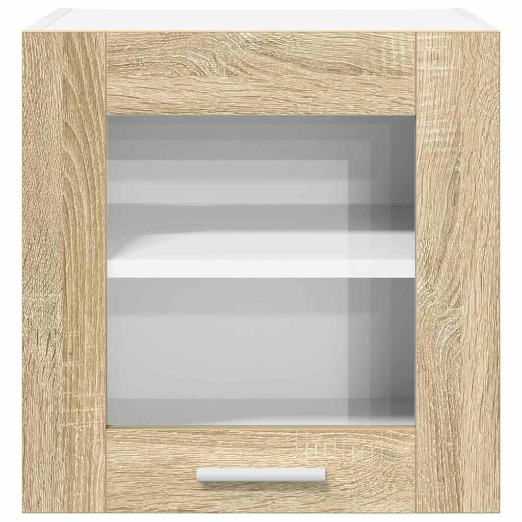 Hængeskab 2 pcs Sonoma eg 40 x 31 x 40 cm Konstrueret træ