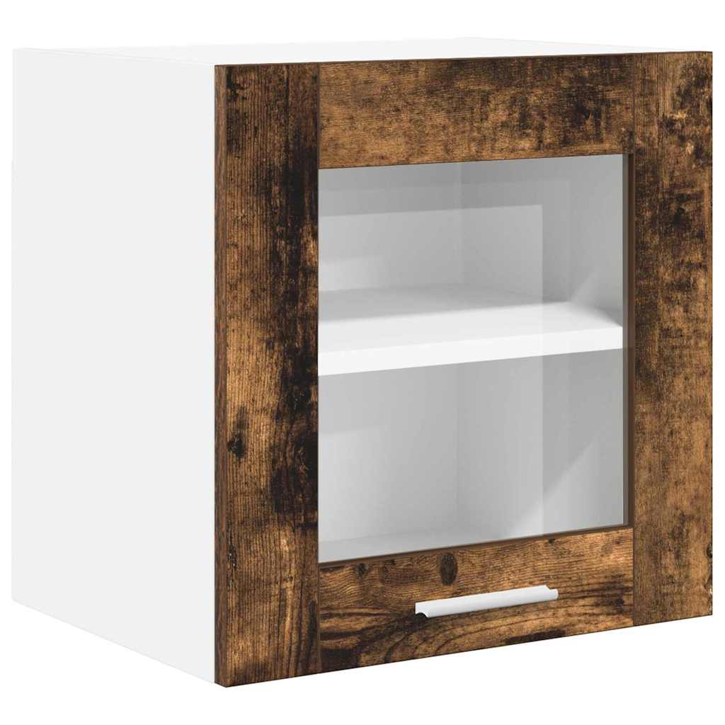 Hængeskab med dør Røget eg 40 x 31 x 40 cm Konstrueret træ
