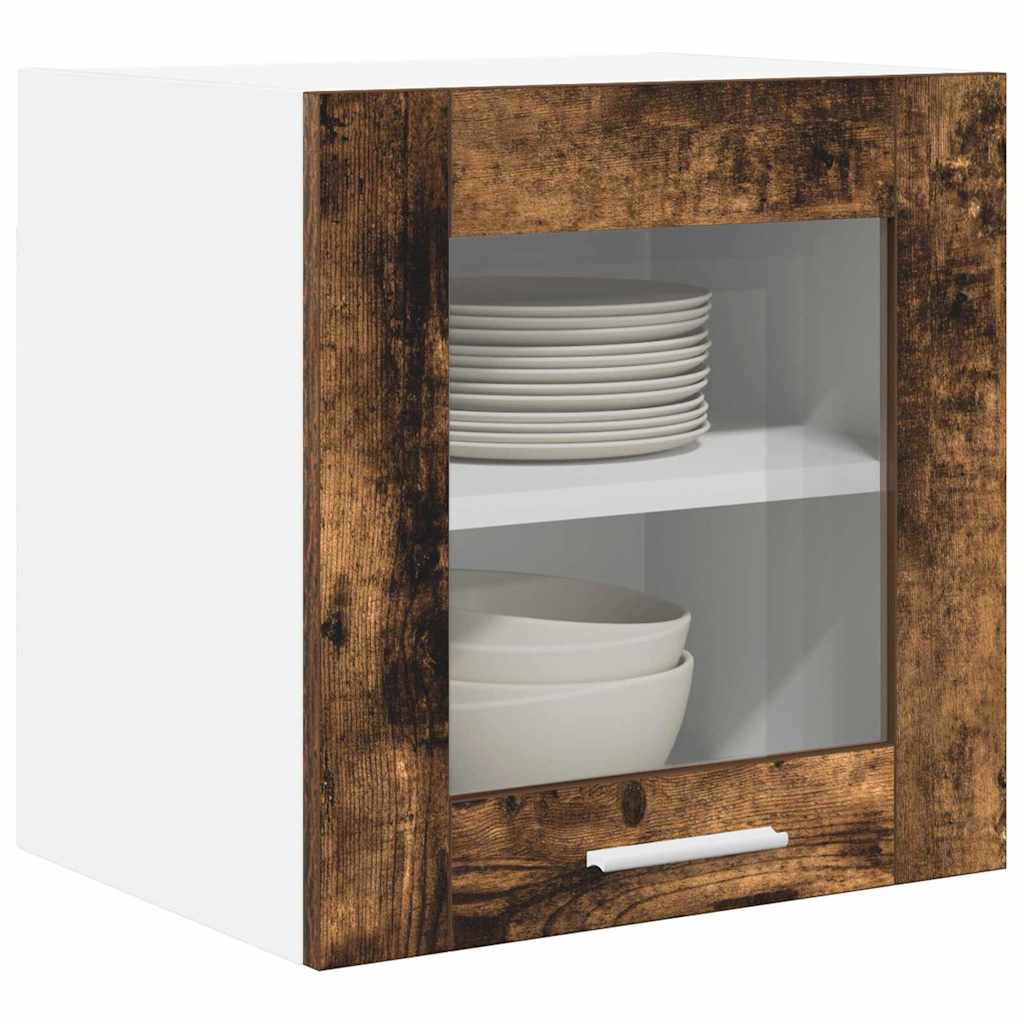 Hængeskab med dør Røget eg 40 x 31 x 40 cm Konstrueret træ