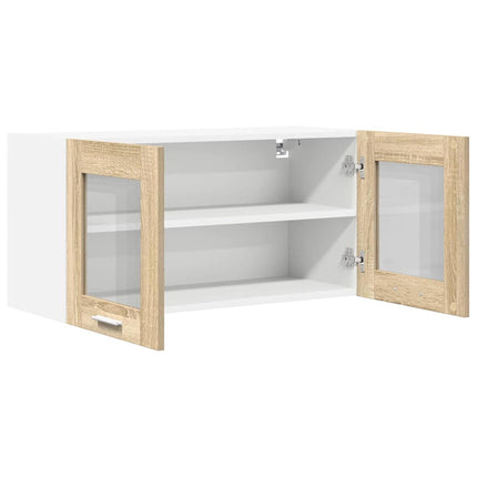 Hængeskab Sonoma Eg og Hvid 80 x 31 x 40 cm Konstrueret træ