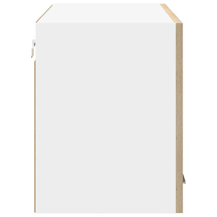 Hængeskab Sonoma Eg og Hvid 80 x 31 x 40 cm Konstrueret træ