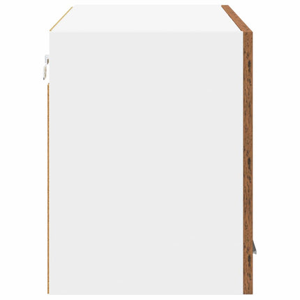 Hængeskab Gammelt træ og Hvid 80 x 31 x 40 cm Konstrueret træ