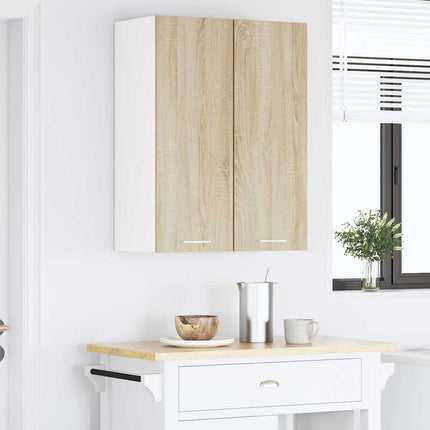 Hængeskab Sonoma Eg og Hvid 30 x 31 x 80 cm Konstrueret træ