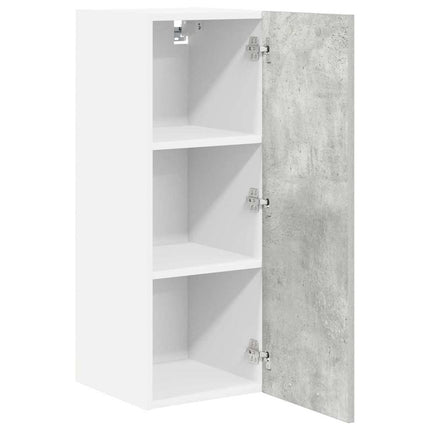 Hængeskab Beton grå og hvid 30 x 31 x 80 cm Konstrueret træ