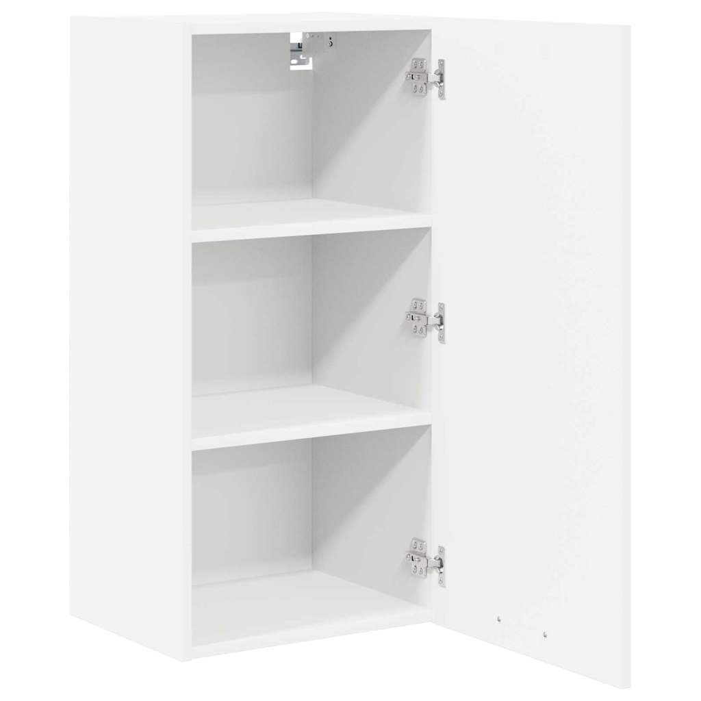 Hængeskab med opbevaring Hvid 40 x 31 x 80 cm Konstrueret træ