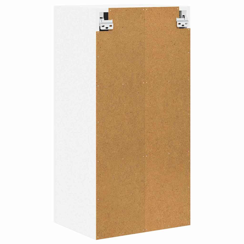 Hængeskab med opbevaring Hvid 40 x 31 x 80 cm Konstrueret træ