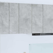 Hængeskab Beton grå og hvid 40 x 31 x 80 cm Konstrueret træ