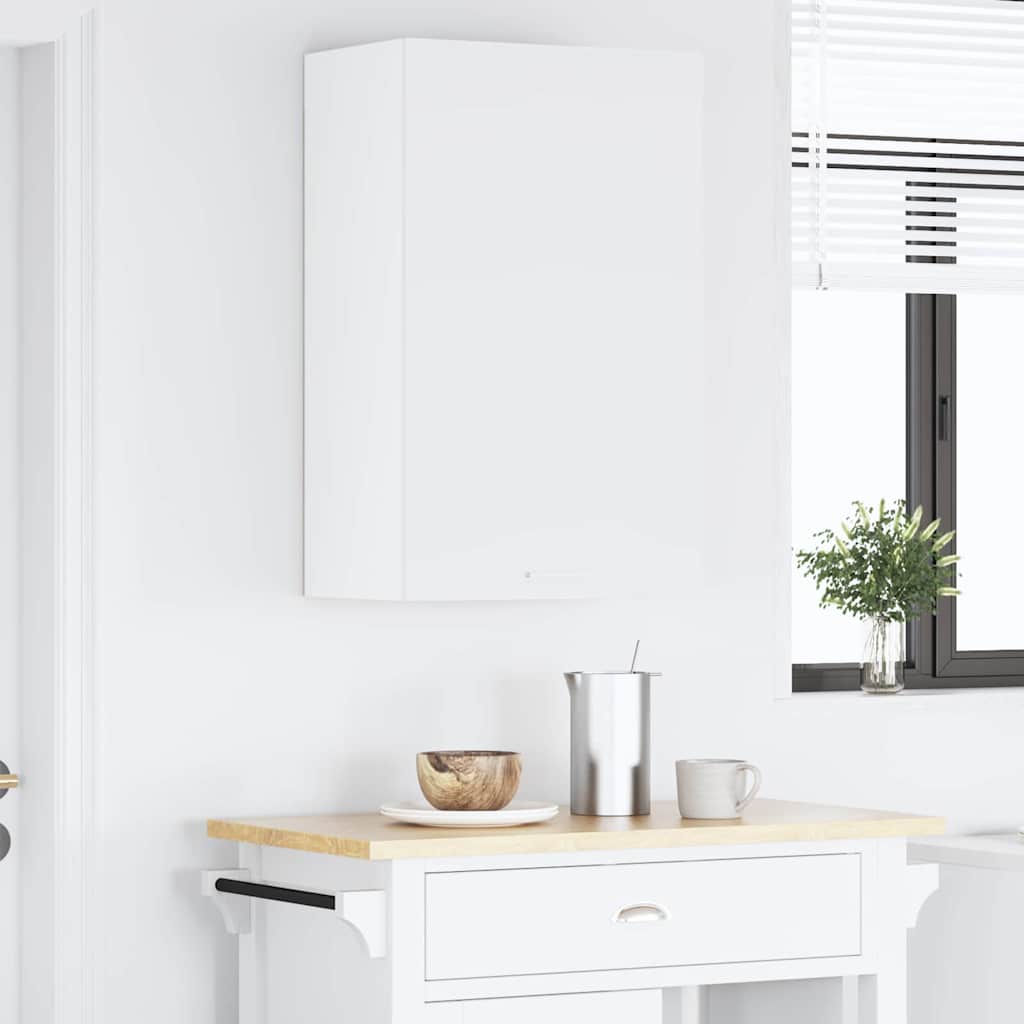 Hængeskab med opbevaring Hvid 50 x 31 x 80 cm Konstrueret træ