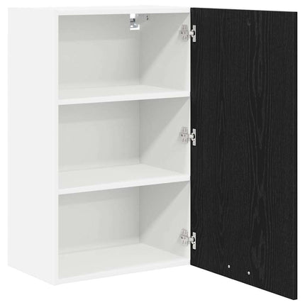 Hængeskab Sort Eg og Hvid 50 x 31 x 80 cm Konstrueret træ