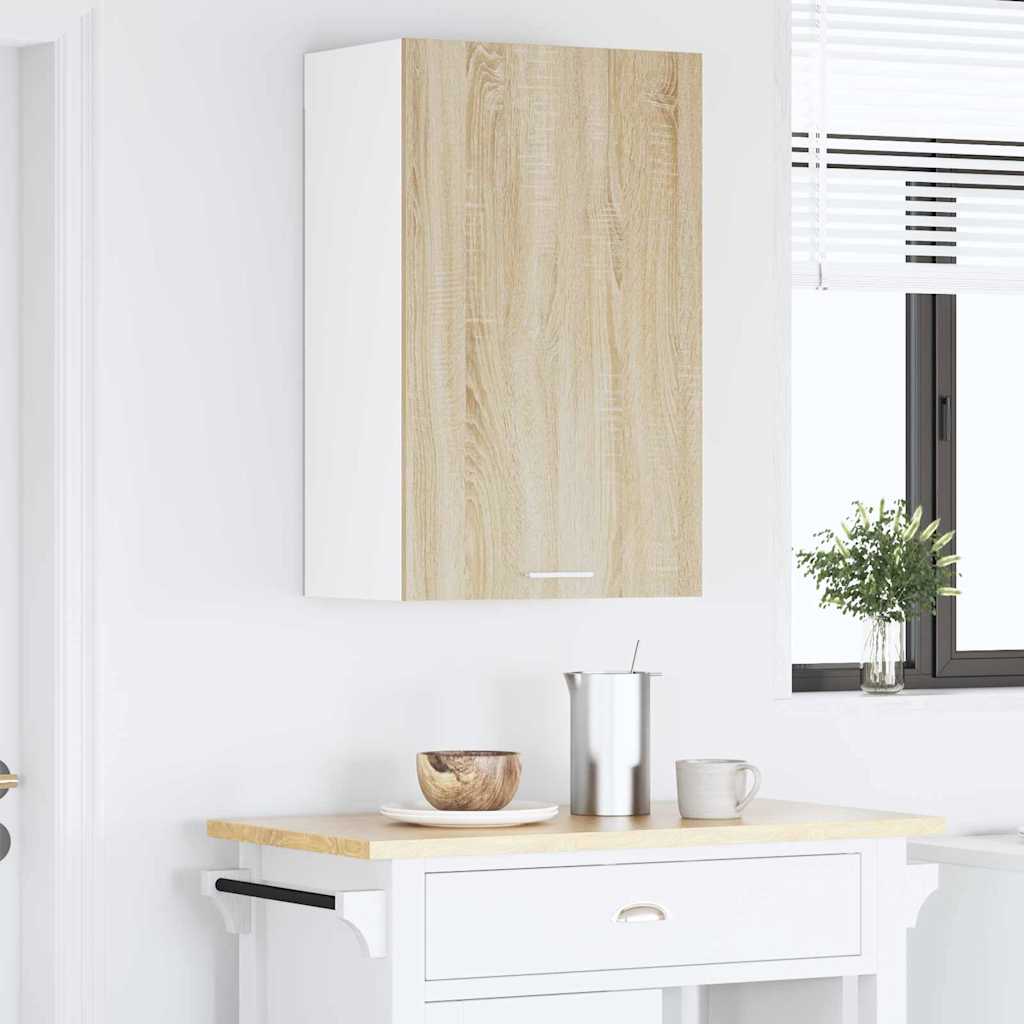 Hængeskab Sonoma Eg og Hvid 50 x 31 x 80 cm Konstrueret træ