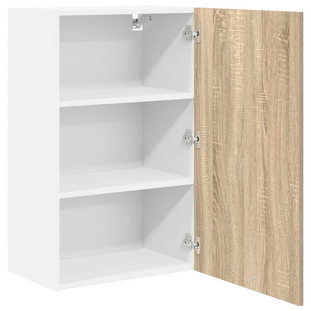 Hængeskab Sonoma Eg og Hvid 50 x 31 x 80 cm Konstrueret træ