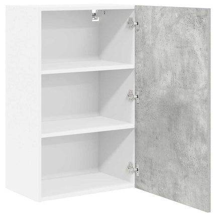 Hængeskab Beton grå og hvid 50 x 31 x 80 cm Konstrueret træ