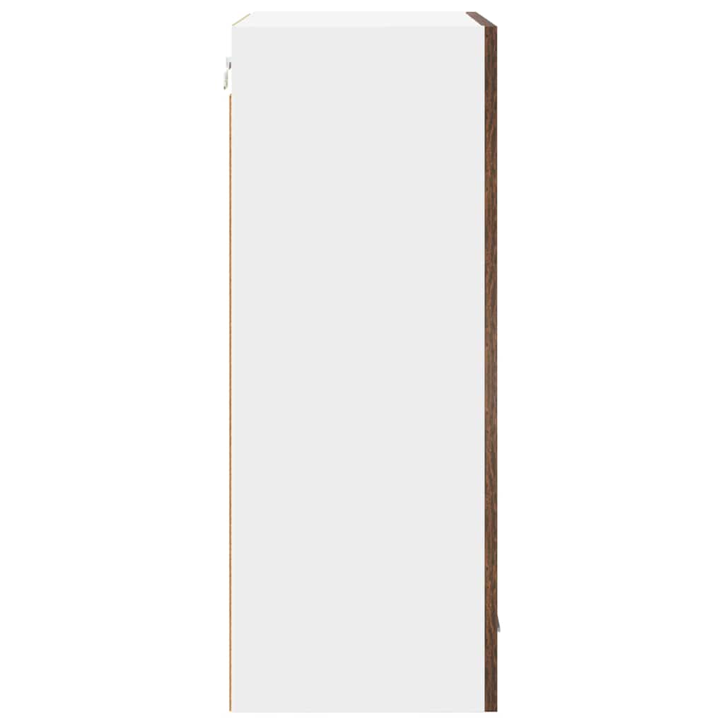 Hængeskab Røget Eg og Hvid 50 x 31 x 80 cm Konstrueret træ