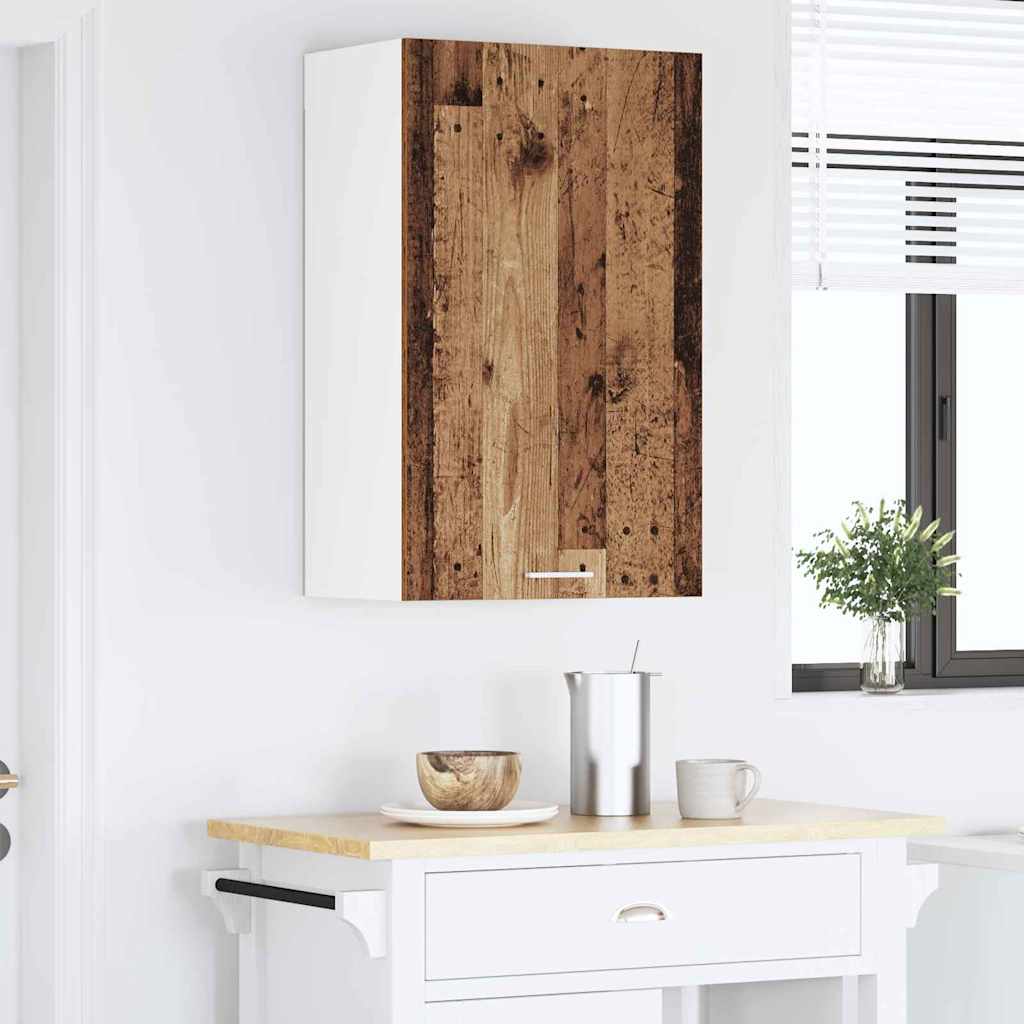 Hængeskab Gammelt træ og Hvid 50 x 31 x 80 cm Konstrueret træ