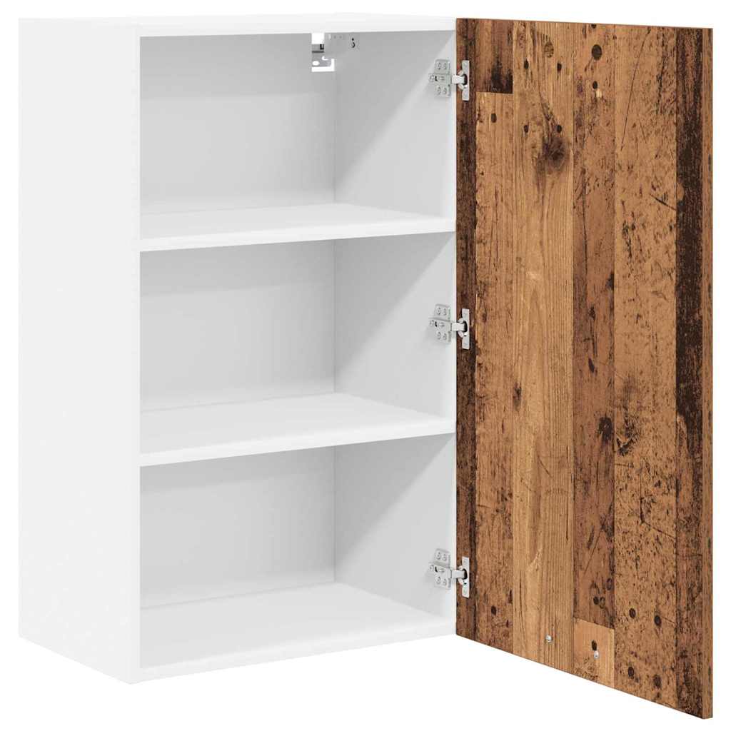Hængeskab Gammelt træ og Hvid 50 x 31 x 80 cm Konstrueret træ