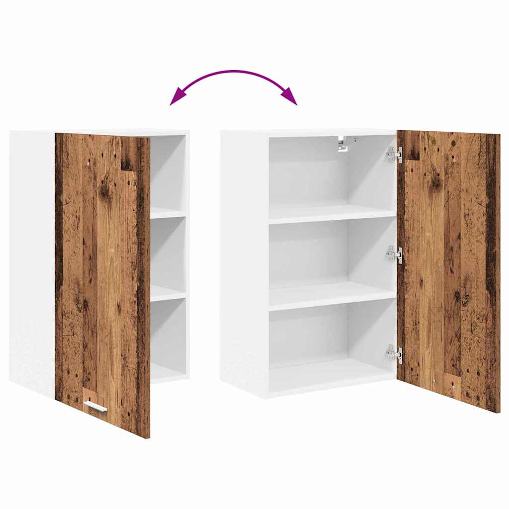 Hængeskab Gammelt træ og Hvid 50 x 31 x 80 cm Konstrueret træ