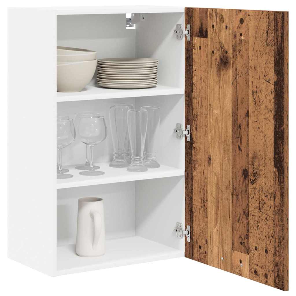 Hængeskab Gammelt træ og Hvid 50 x 31 x 80 cm Konstrueret træ