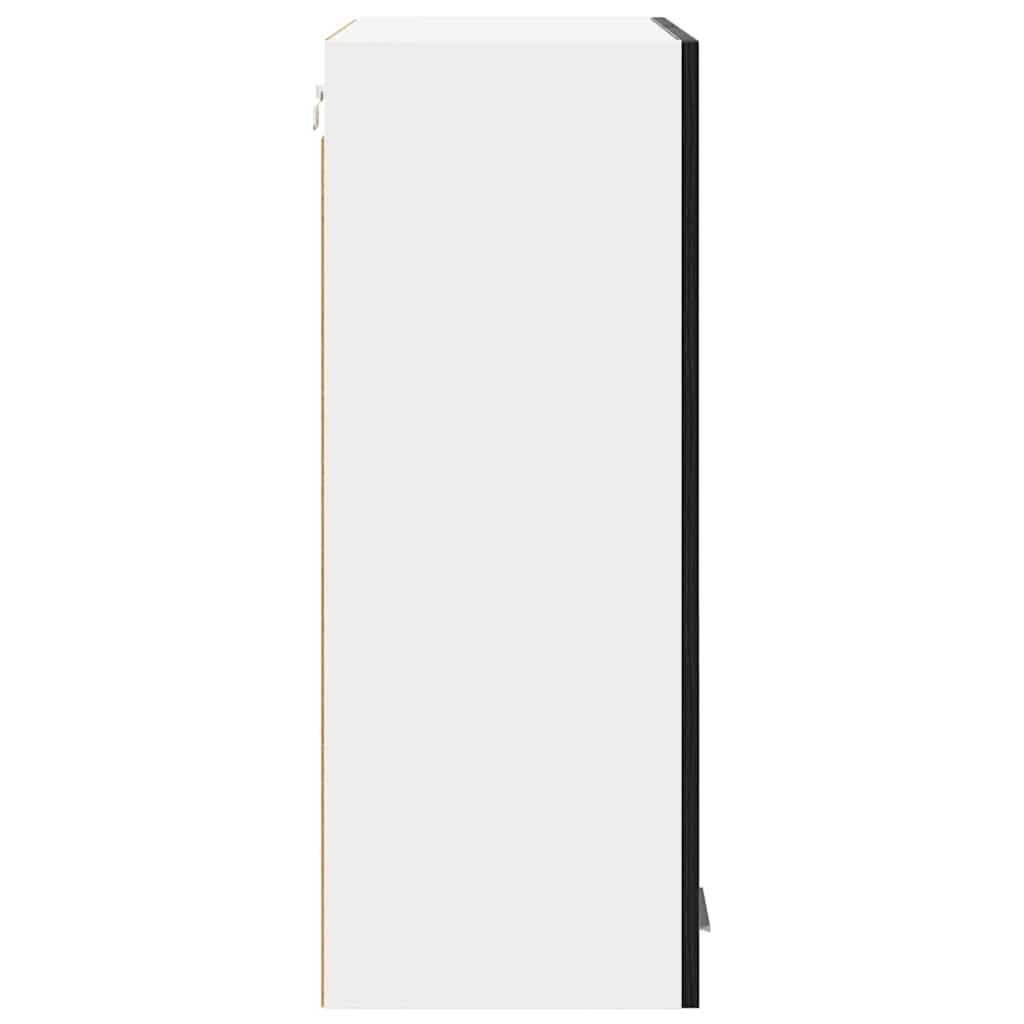 Hængeskab med dør Sort eg 60 x 31 x 80 cm Konstrueret træ