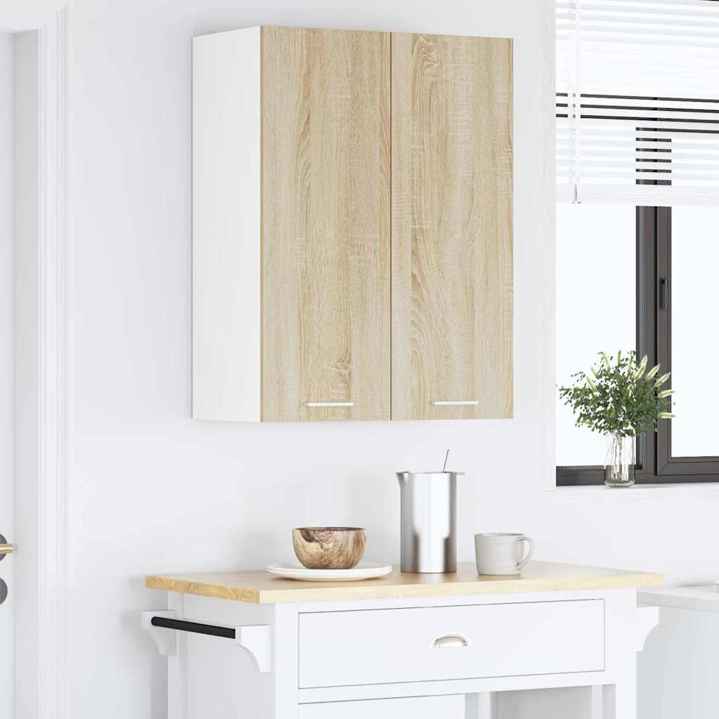 Hængeskab med dør Sonoma eg 60 x 31 x 80 cm Konstrueret træ