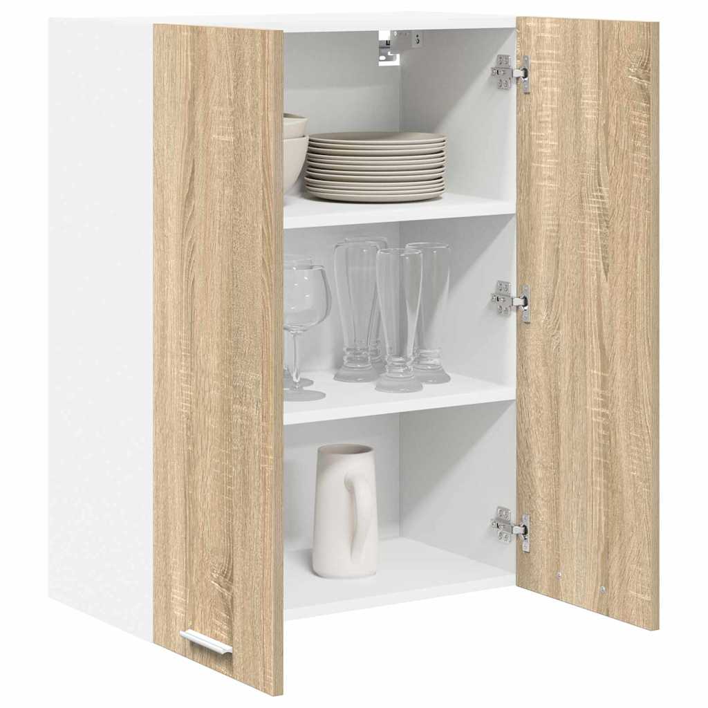 Hængeskab med dør Sonoma eg 60 x 31 x 80 cm Konstrueret træ