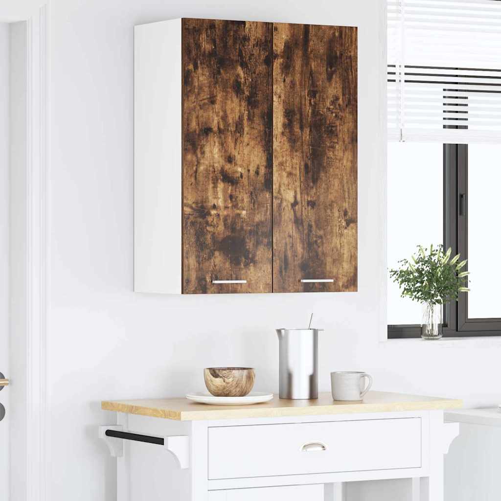 Hængeskab med dør Røget eg 60 x 31 x 80 cm Konstrueret træ