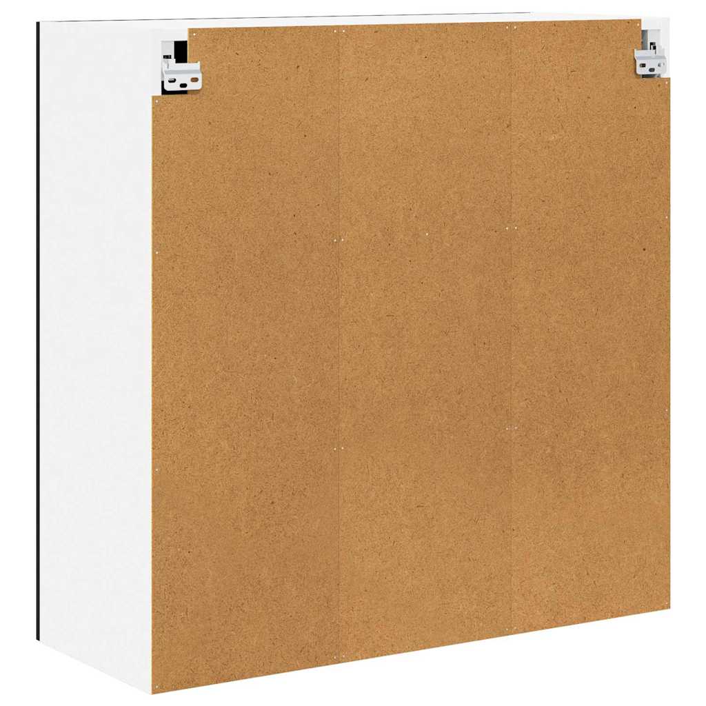 Hængeskab med dør Sort eg 80 x 31 x 80 cm Konstrueret træ