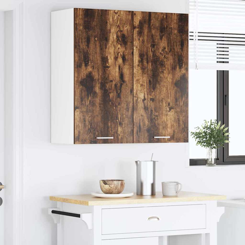 Hængeskab med dør Riga Røget eg 80 x 31 x 80 cm Konstrueret træ