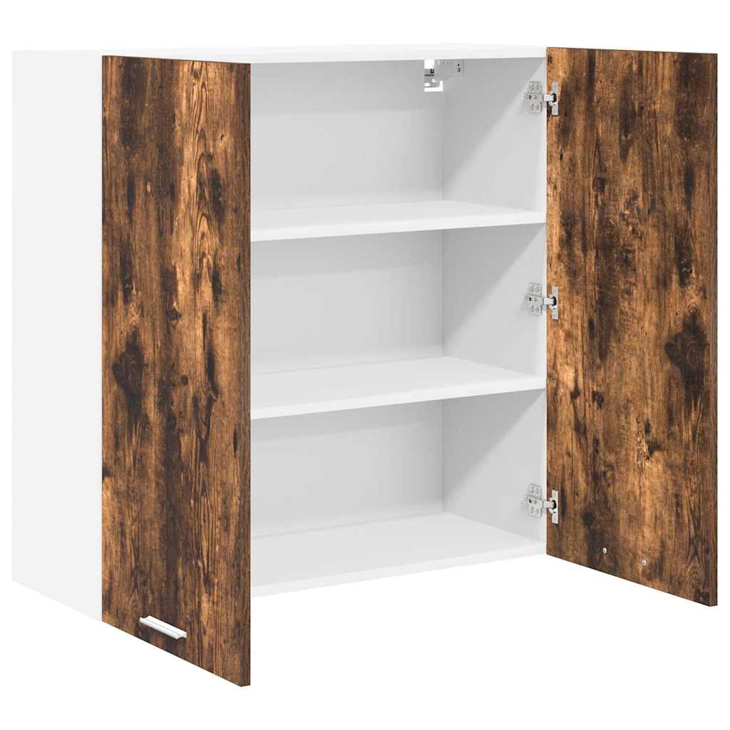 Hængeskab med dør Riga Røget eg 80 x 31 x 80 cm Konstrueret træ