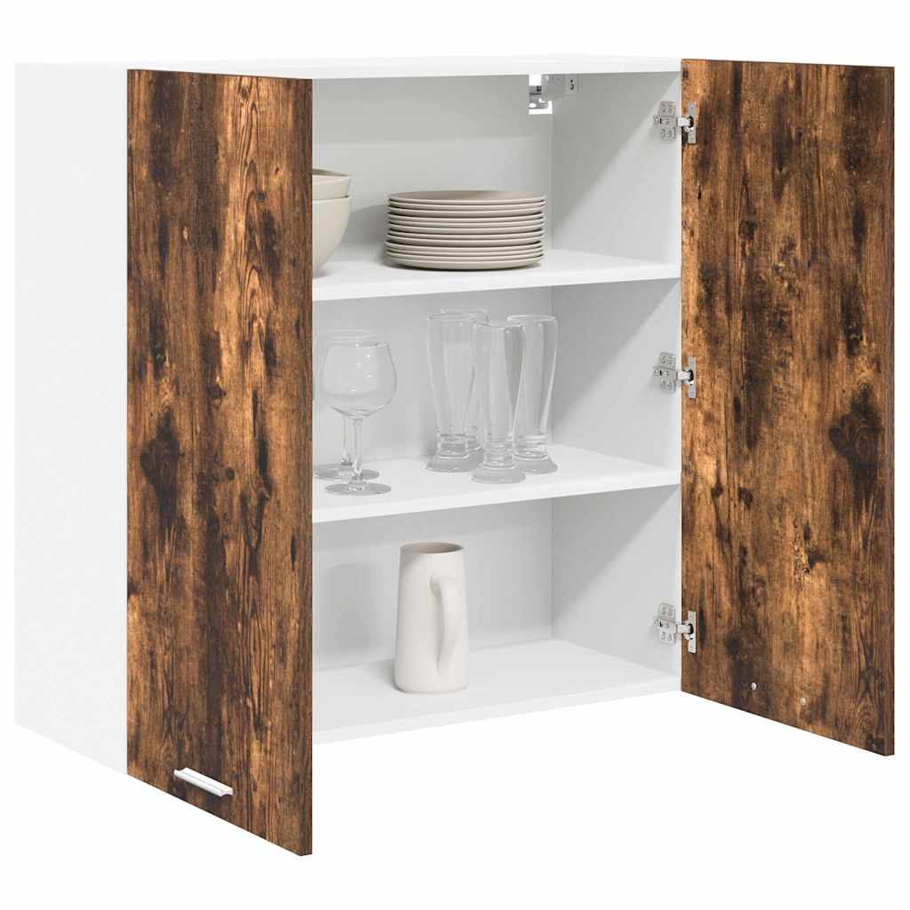 Hængeskab med dør Riga Røget eg 80 x 31 x 80 cm Konstrueret træ