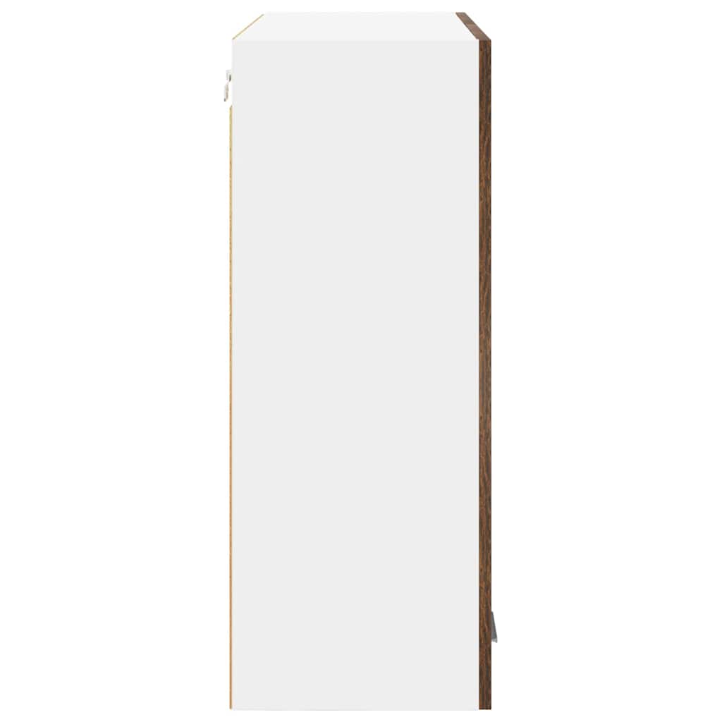 Hængeskab med dør Riga Røget eg 80 x 31 x 80 cm Konstrueret træ