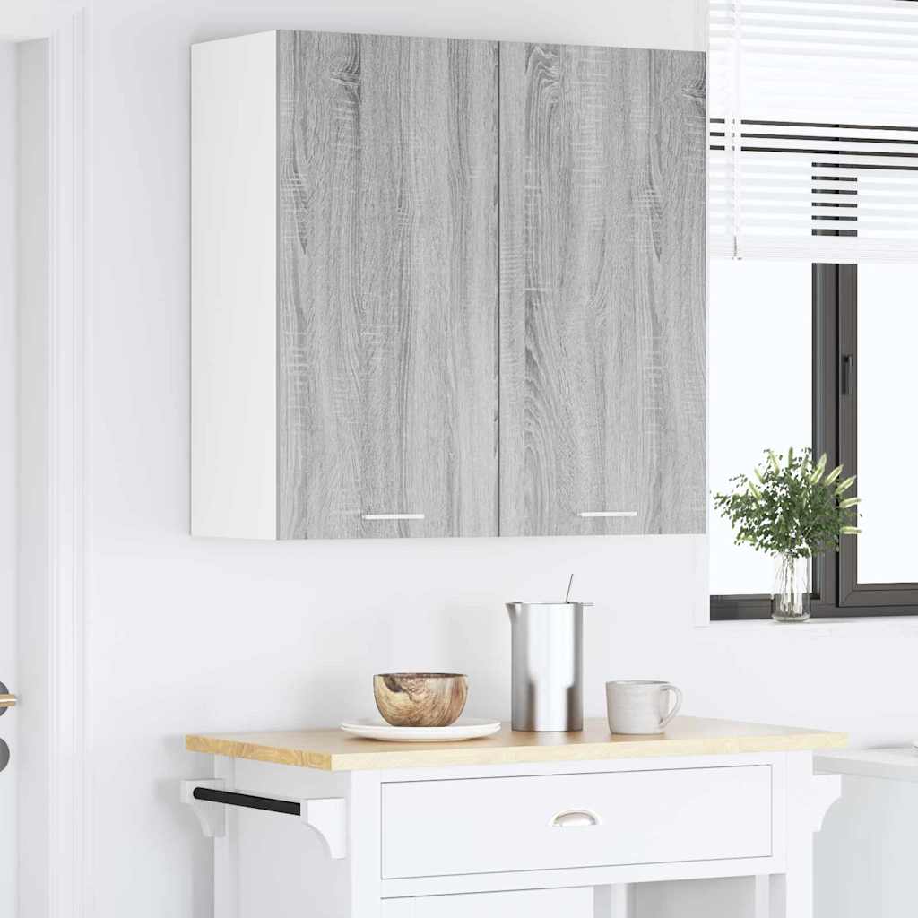 Hængeskab med dør Grå Sonoma 80 x 31 x 80 cm Konstrueret træ