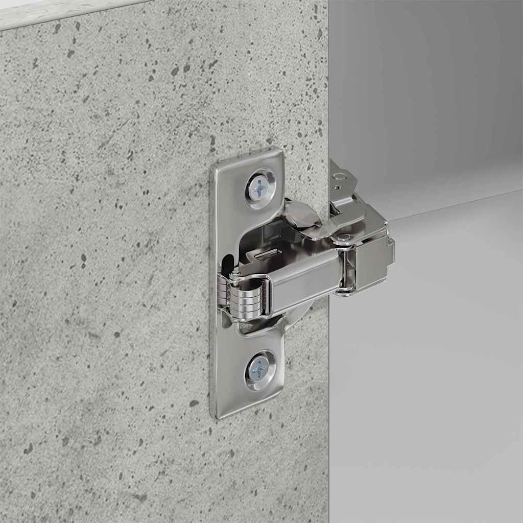 Hængeskab Beton grå og hvid 57 x 57 x 80 cm Konstrueret træ