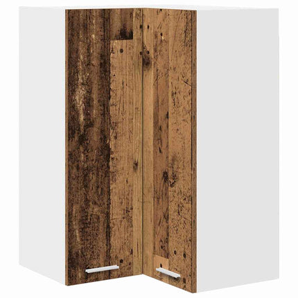 Hængeskab Gammelt træ og Hvid 57 x 57 x 80 cm Konstrueret træ