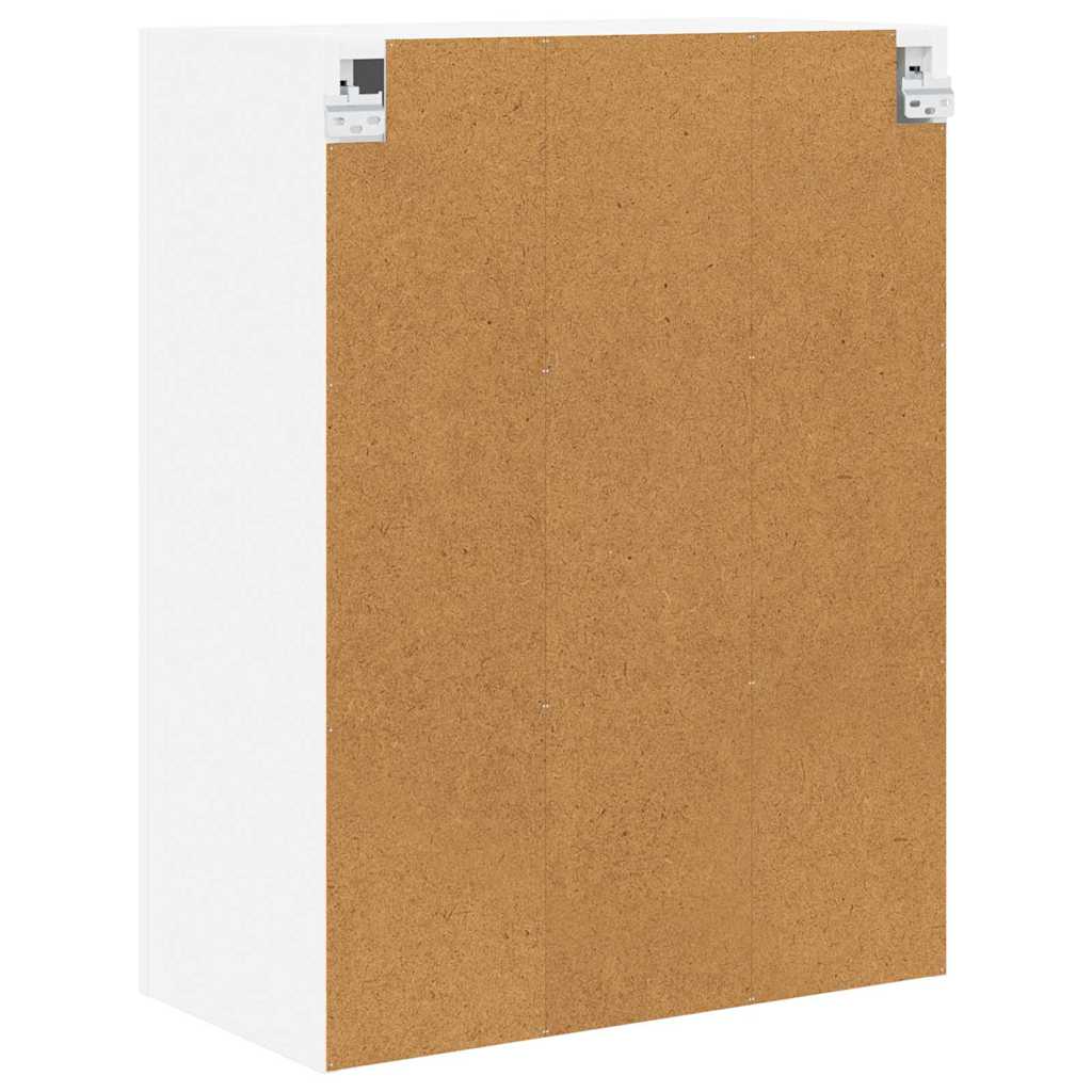 Hængeskab med opbevaring Hvid 60 x 31 x 80 cm Konstrueret træ